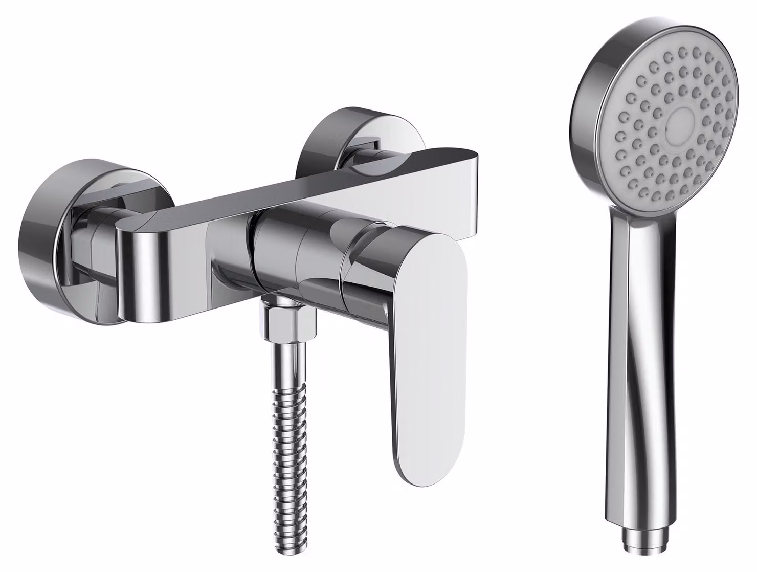 LAUFEN NEJA Mitigeur de douche, apparent, avec accessoires, chromé, H3315170041311, H3315170041311