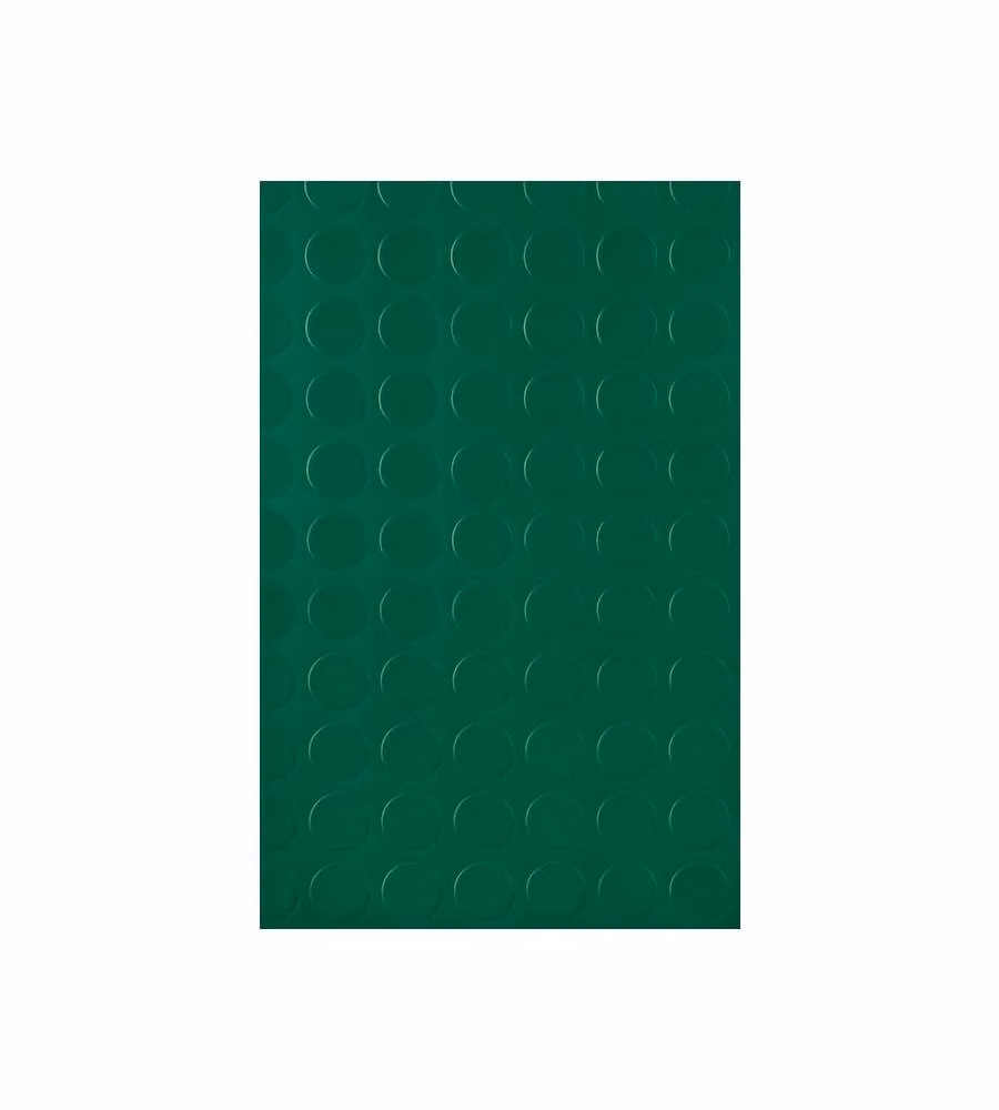 Copripavimento in pvc con rilievo bollo verde 200cm