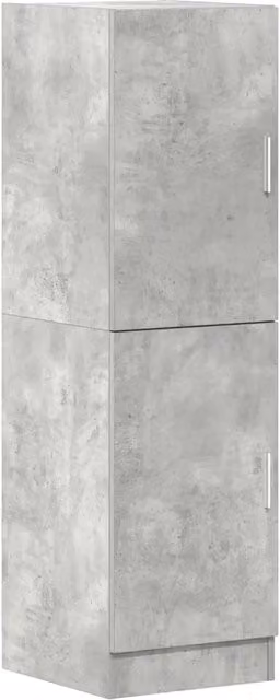 Mobile da cucina multifunzionale HELLOSHOP26 in legno e MDF grigio, L: 38 cm, P: 41,5 cm, H: 131,5 cm