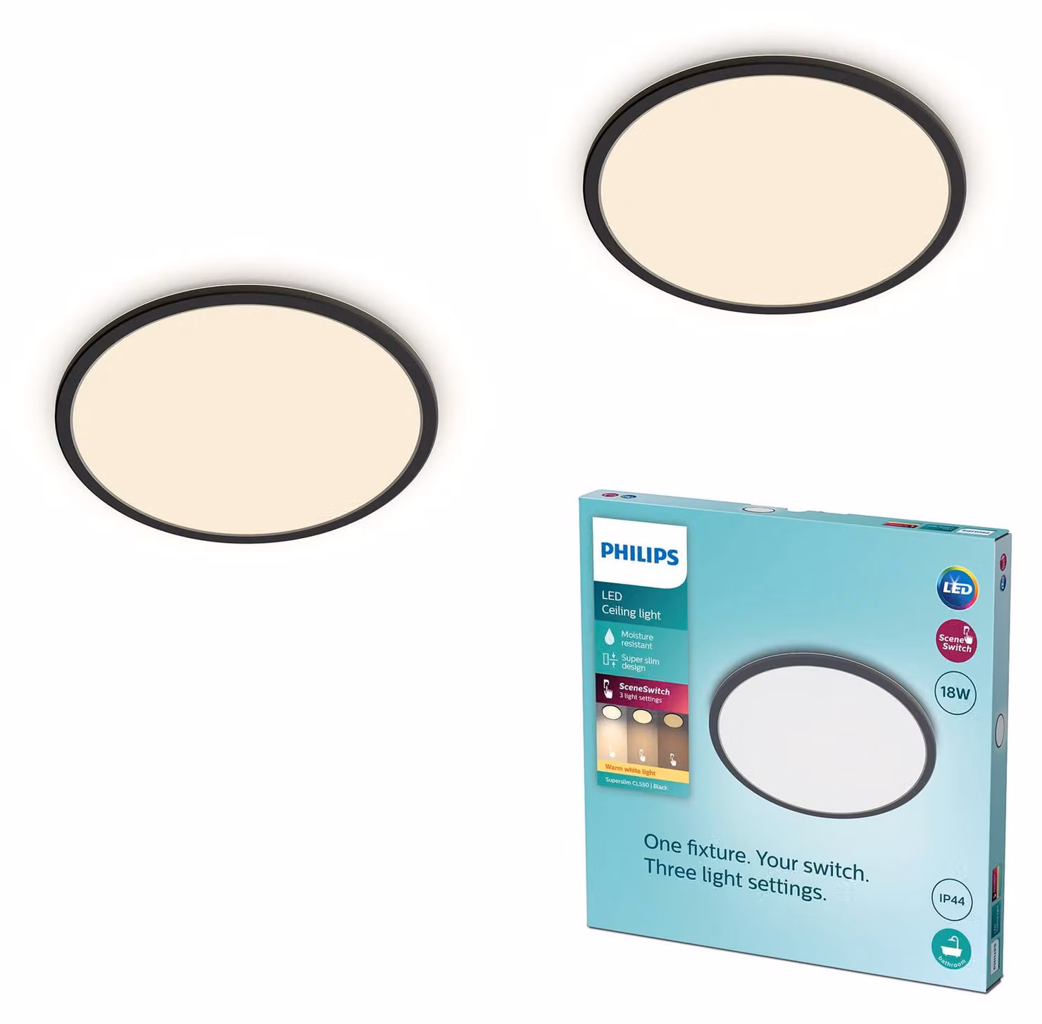 Philips Superslim CL550 SS RD 18W 27K B WVIP4406