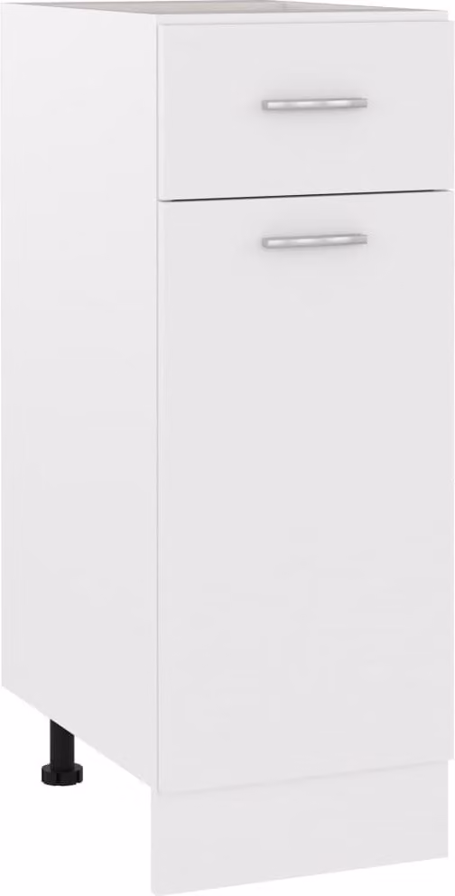 The Living Store Base a cassetti bianca 30x46x81,5 cm Materiale in legno