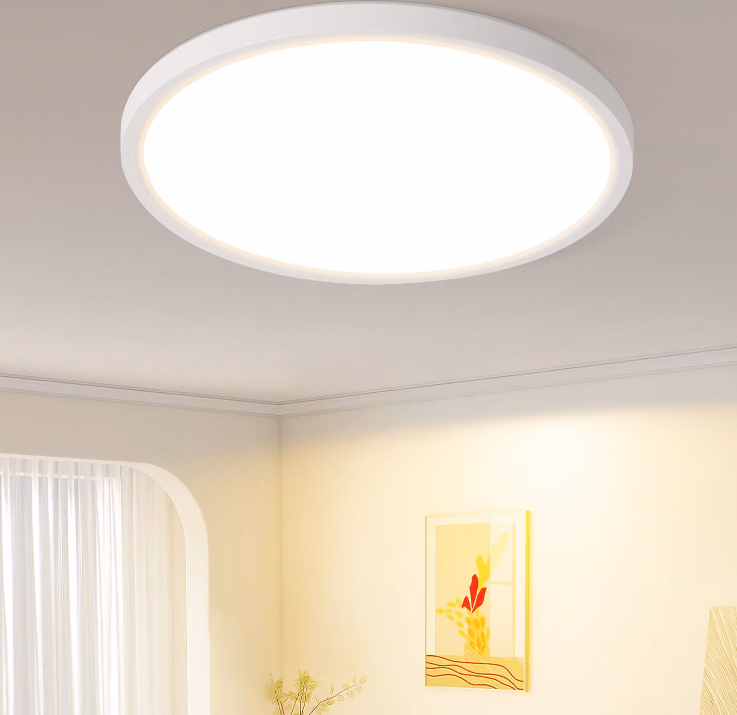 ZMH lampada a soffitto LED plafoniera camera da letto piatta lampada 18CM lampada bagno 15W lampada cucina camera da letto soffitto bianco illuminazione corridoio lampada soffitto bagno 3000K per corridoio cucina