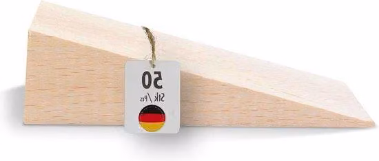 Set di angolari in legno di faggio 90x30x25 mm, 50 pezzi