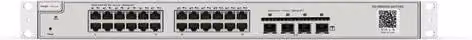 Switch Managed Reyee Cloud Gigabit L3 RG-NBS5200-24GT4XS con 24 porte GE, 4 porte SFP+, Routing Statico, Rack Mount, Argento – 1
