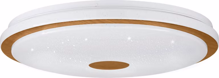 Eglo 900599 LANCIANO 1 plafoniera LED 35W Ø480mm Bianco Marrone Bianco Telecomando controllabile Colore luce dimmerabile
