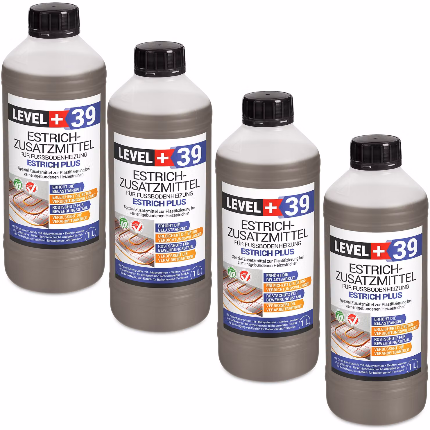 Plastificante per massetti con riscaldamento a pavimento 4L Livello+39