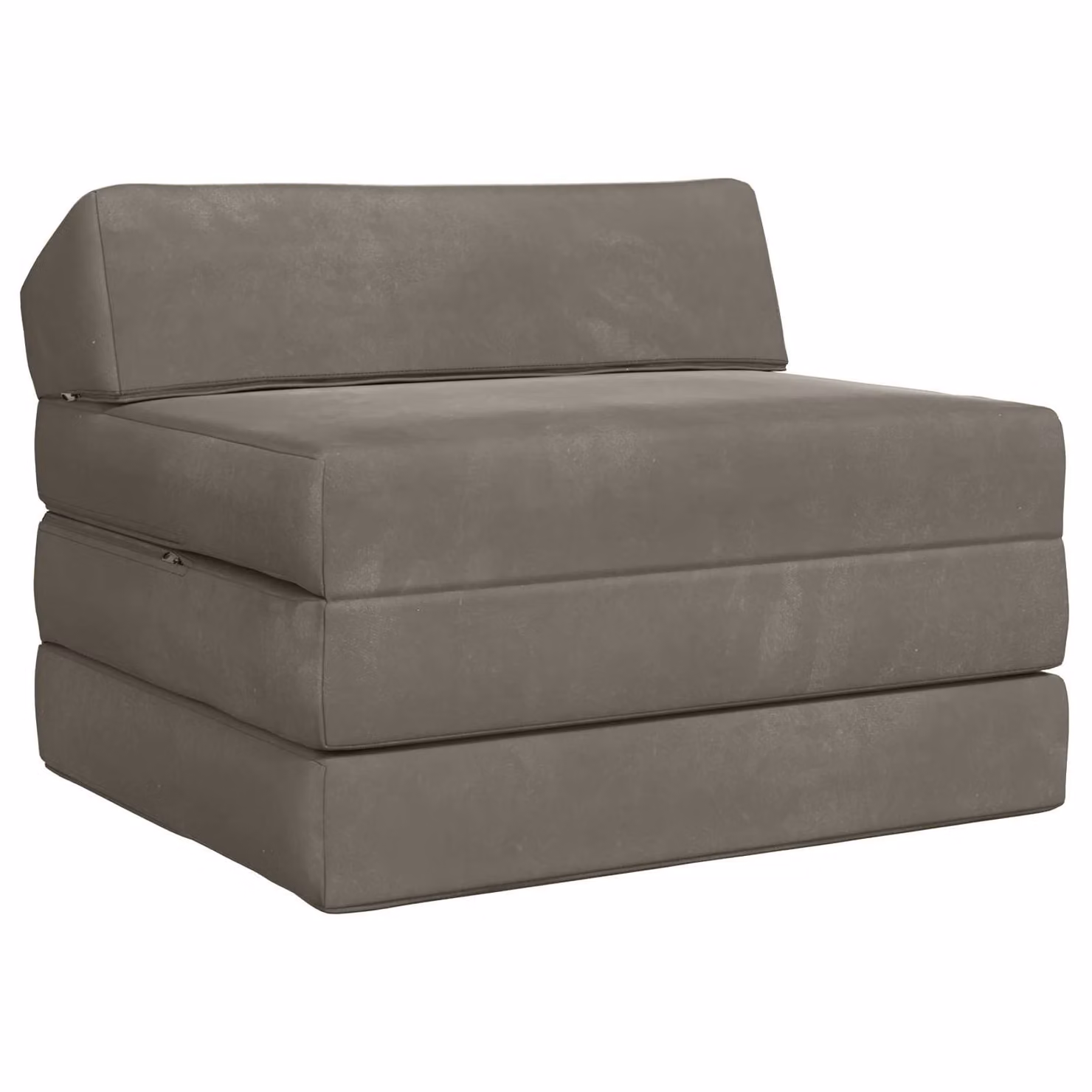 vidaXL Divano Letto Pieghevole in Velluto Grigio Chiaro L: 200 cm, P: 70 cm, H: 10 cm