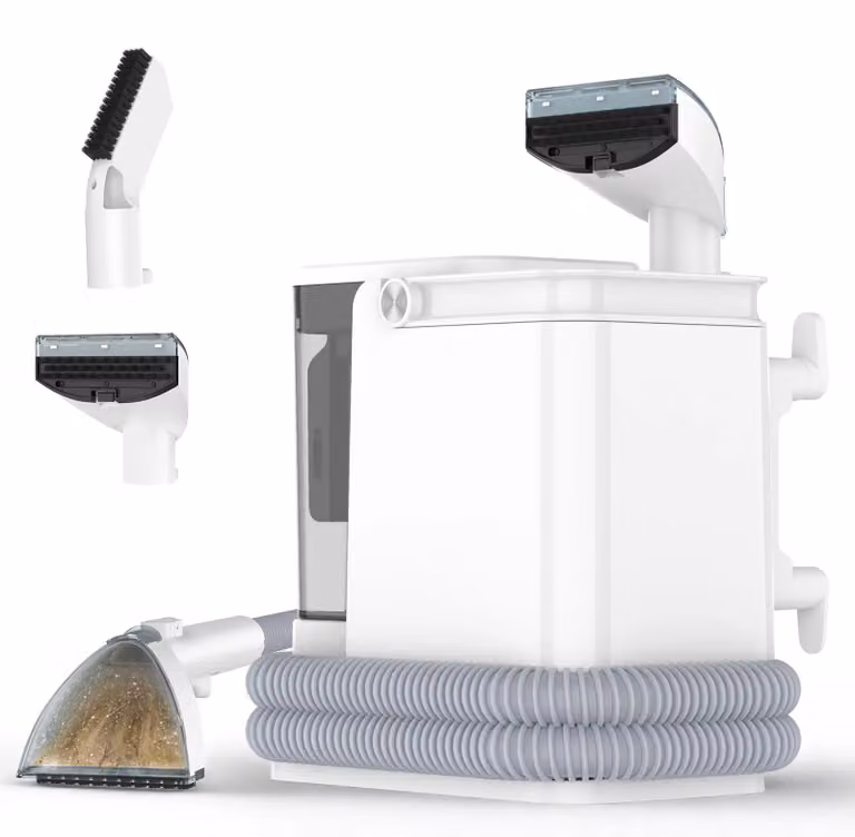 Aspirapolvere portatile per tappeti – aspirapolvere per uso umido e asciutto – 450 W – potenza di aspirazione 16 kPa – tubo flessibile da 1,7 m – adatto per tappeti, divani e sedili auto