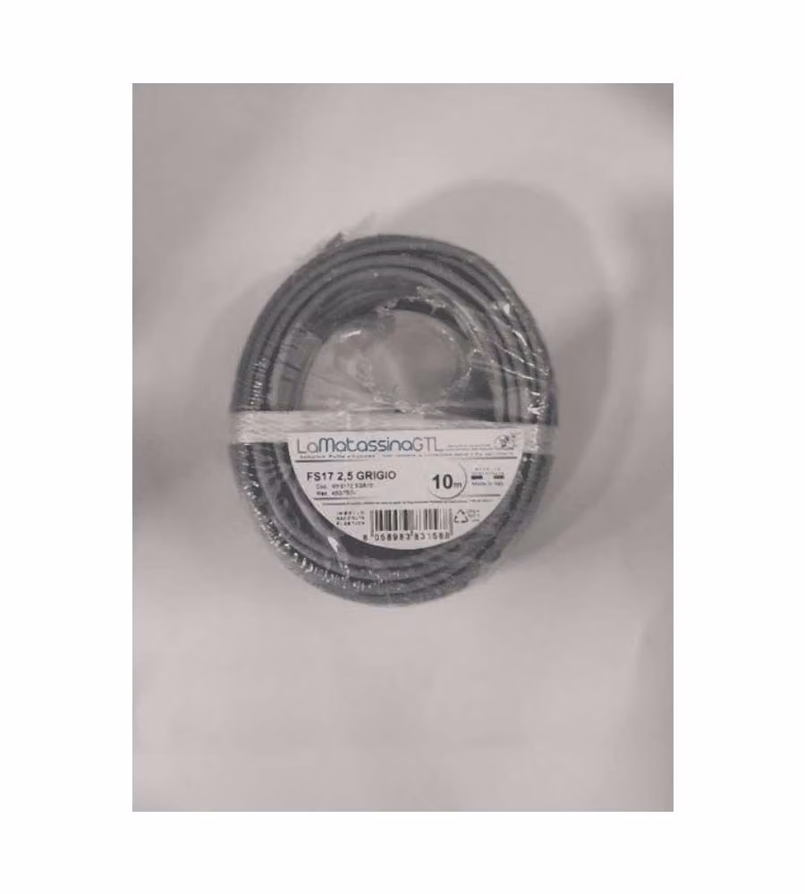 Go-At Topline Cavo unipolare FS17 2,5 mm² grigio 10 metri per installazione fissa