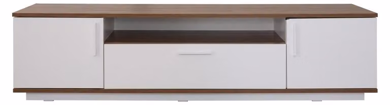 Supporto TV bianco in legno, mobile porta TV, consolle TV, mobili moderni per il soggiorno