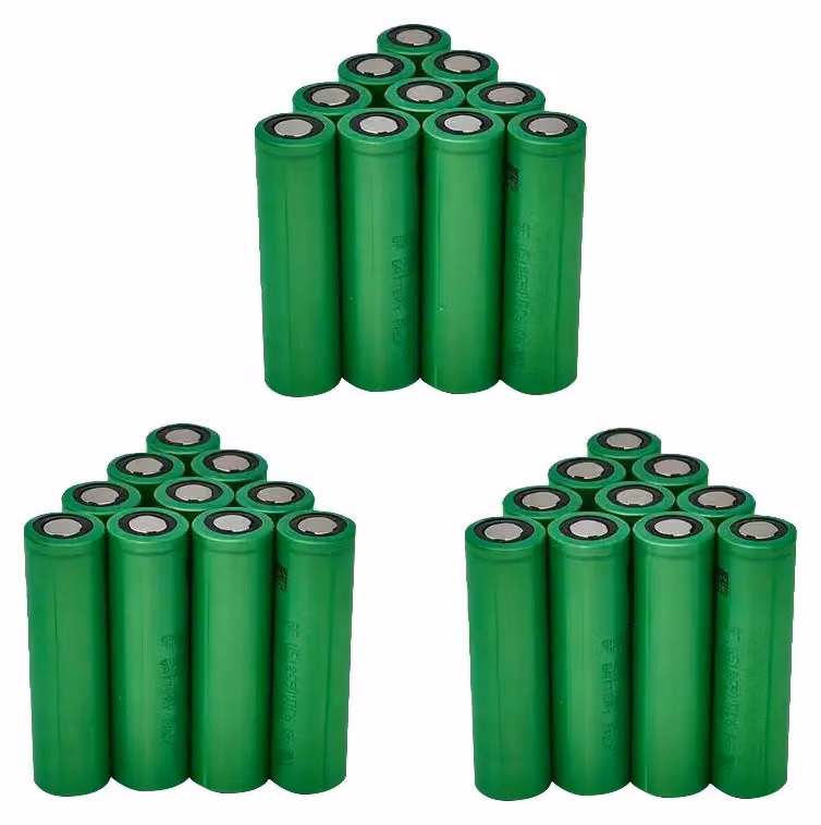 Batteria ricaricabile, 3,7V, capacità 3000mAh, modello VTC6, confezione da 30 pezzi