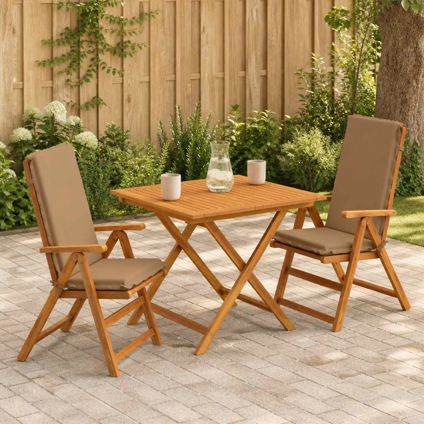 vidaXL Cuscino per sedia a schienale alto GEMERT 2 pz 100% Poliestere