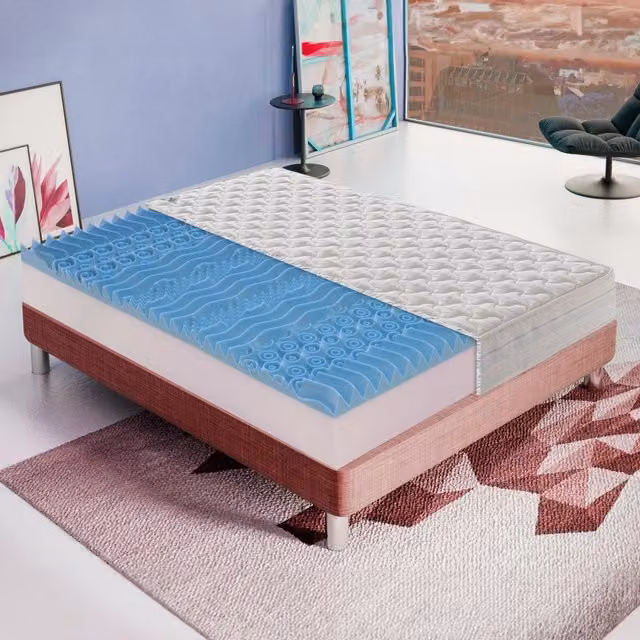 Materasso Piazza e Mezza 140x190 In Memory Foam – Alto 25 cm – IGNIFUGO Classe 1 M – Sfoderabile – 9 Zone di comfort