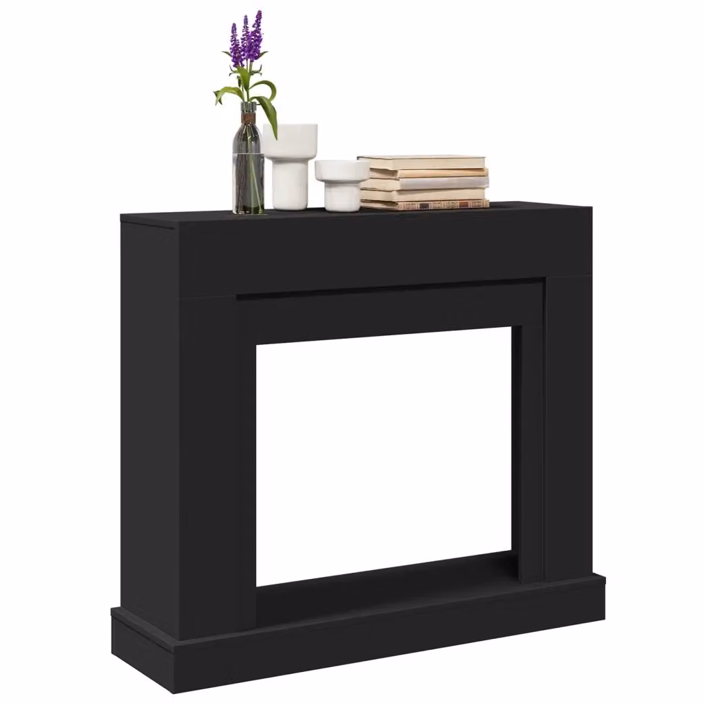 Cornice per Camino Design In Nera in Truciolato L: 100 cm, P: 30 cm, H: 87,5 cm CFW8227401 – 2