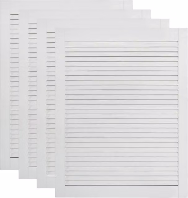 Ante a persiana a 4 pezzi legno di pino massiccio 61,5x39,4 cm bianco 02_0003929