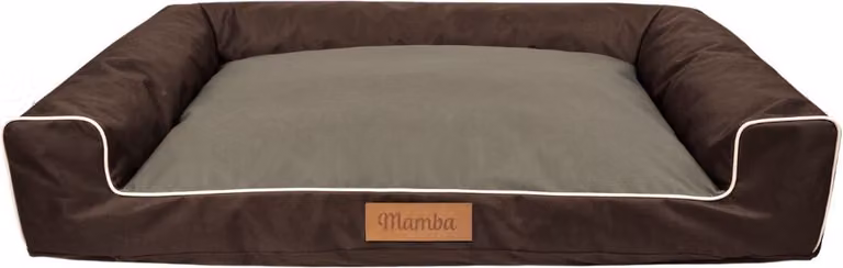 Letto grande per cani divano per cani cuscino per cani cestino lavabile - colore marrone - tappetino per cani misura L - 83x50 cm