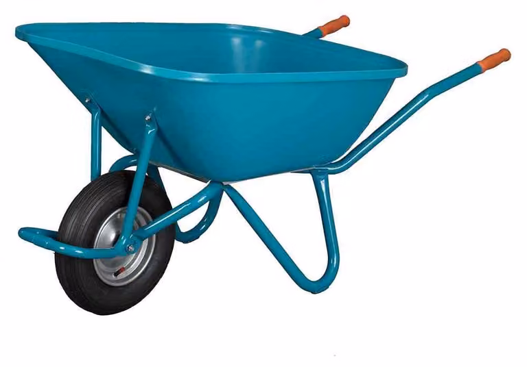Carrello a mano con vasca in plastica, capacità 140 litri