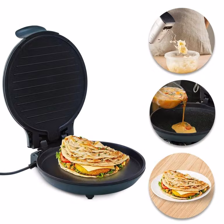 Griglia elettrica da 1200W, barbecue elettrico, piastra da cottura elettrica, teglie da forno