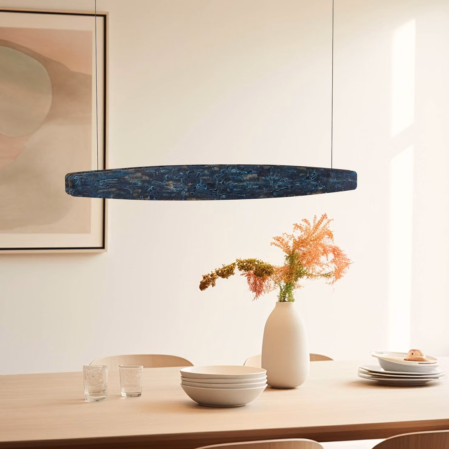 Quitani Lysia LED, ossidato/nero, 118 cm Quitani, dimmerabile, Alluminio / Grigio / Zincato, Cucina, Alluminio, Moderno