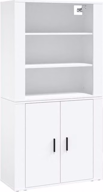 Credenza | Madia | Buffet da pranzo | Armadio da pranzo Bianca in Legno Multistrato