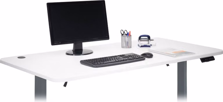 Piano di lavoro HWC-D40 per scrivanie, piano di lavoro, 160x80cm MVG ~ bianco