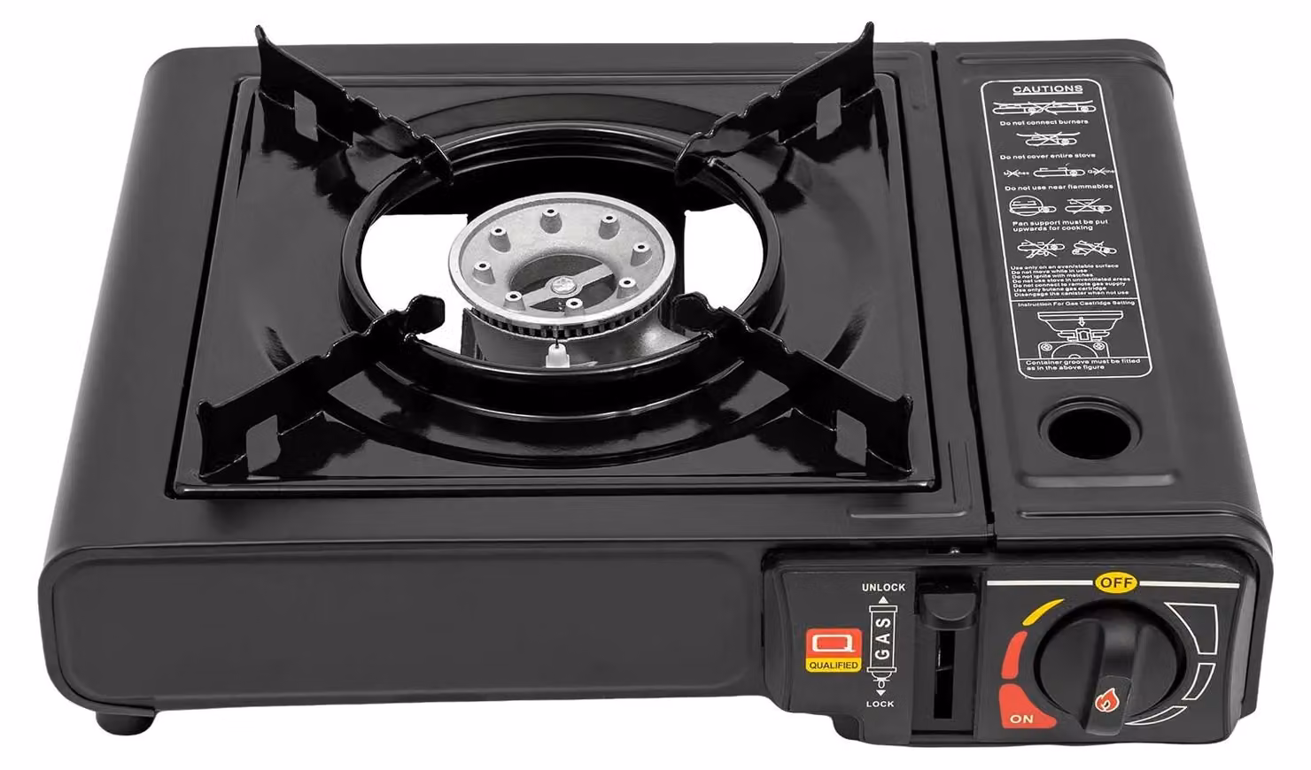 Barbecue, barbecue a gas, design portatile, nero