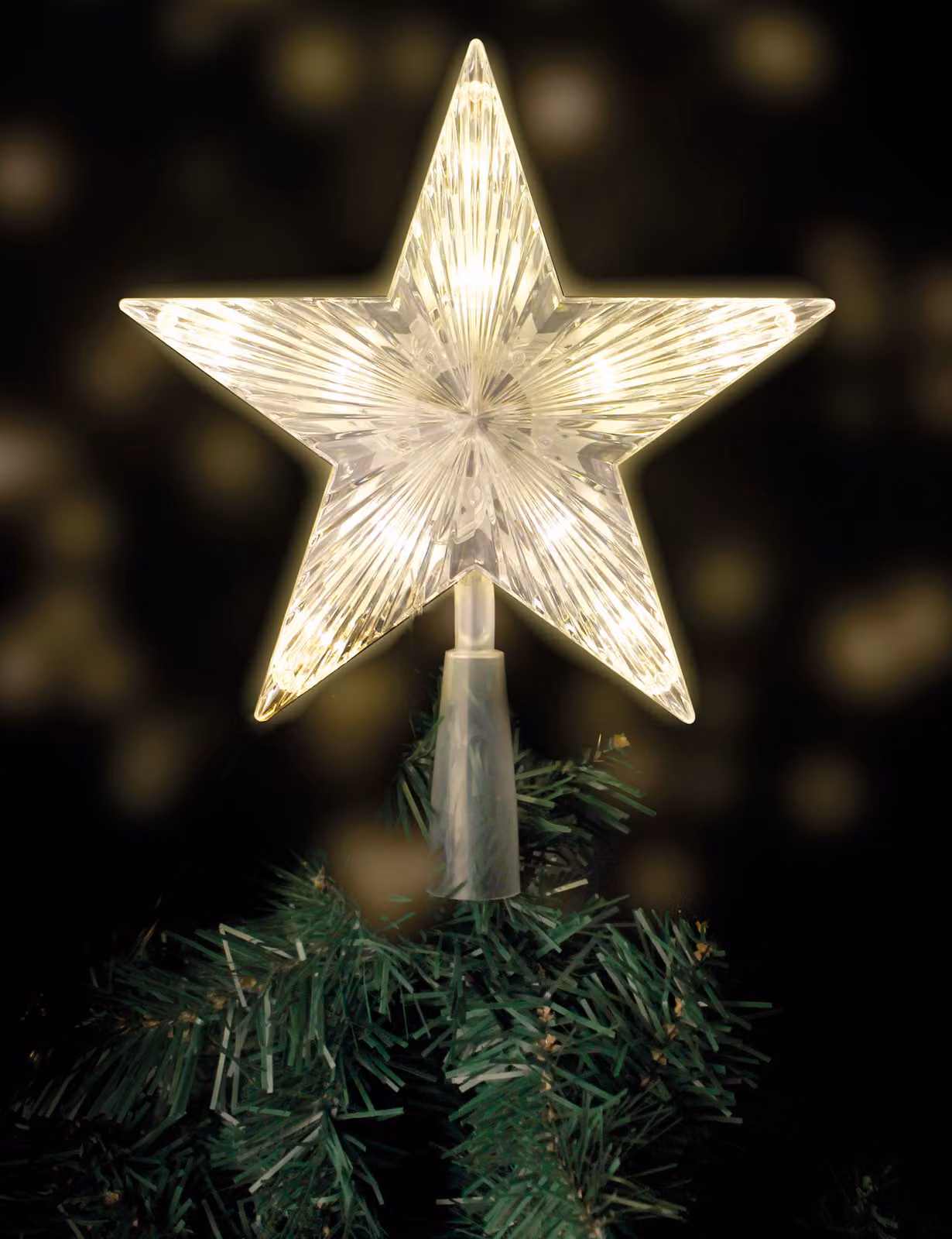 Copri albero di Natale / timer - LED STERN - 10 LED - funzionamento a batteria