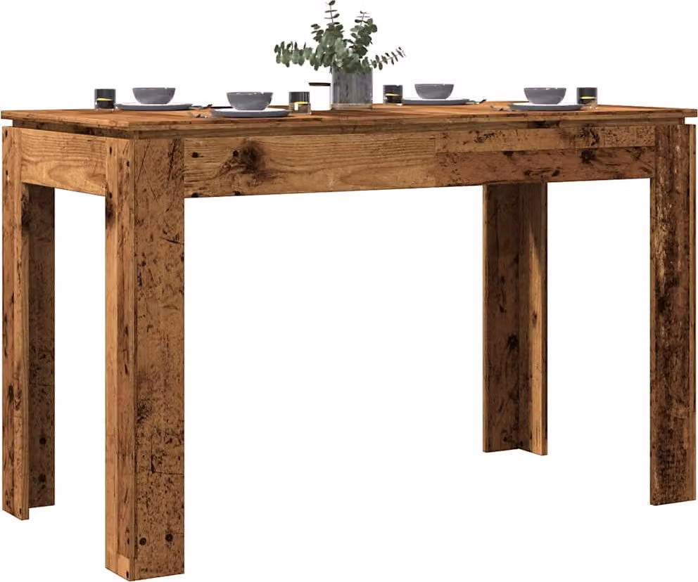 Maison Exclusive - Tavolo da pranzo effetto legno antico 120x60x76 cm Materiale ligneo