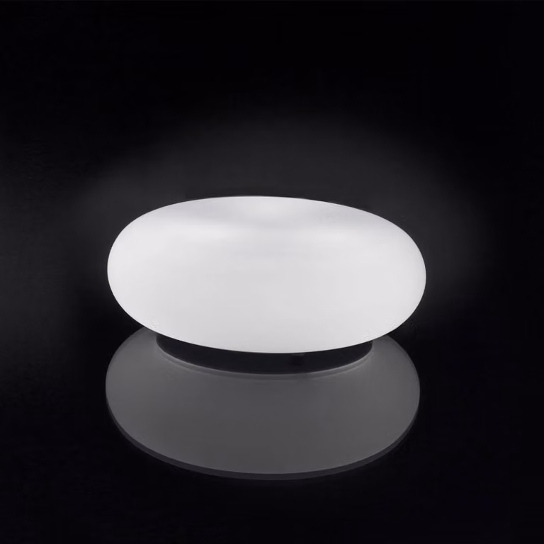 Artemide Lampada da tavolo di design Itka, Bianco / Opale, Soggiorno / Sala da pranzo, Vetro, Moderno, Lampada da tavolo