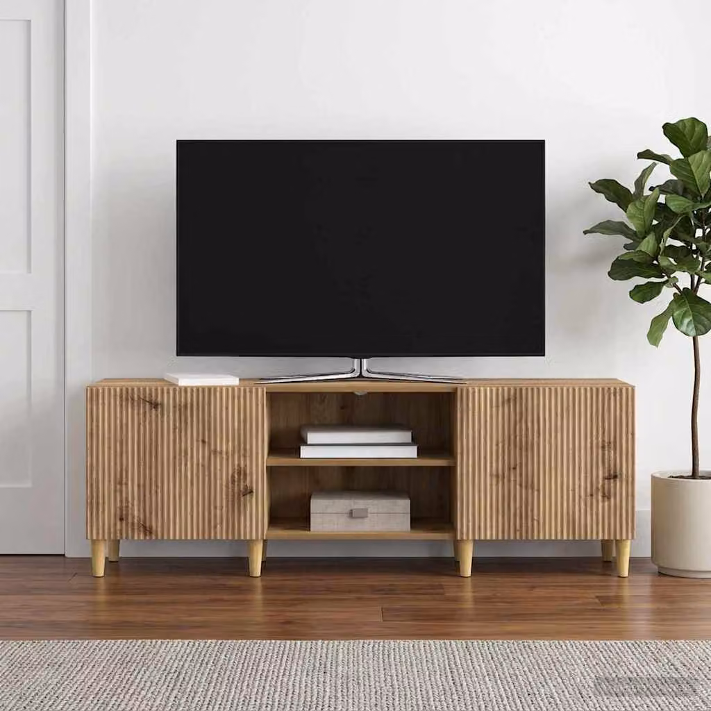 Mobile TV vidaXL in stile vintage color rovere, L 150 x P 31 x H 50 cm