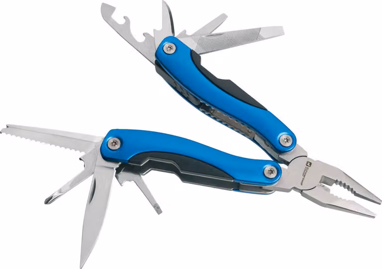 Schwarzwolf outdoor ARMADOR multitool, blu con 15 utensili