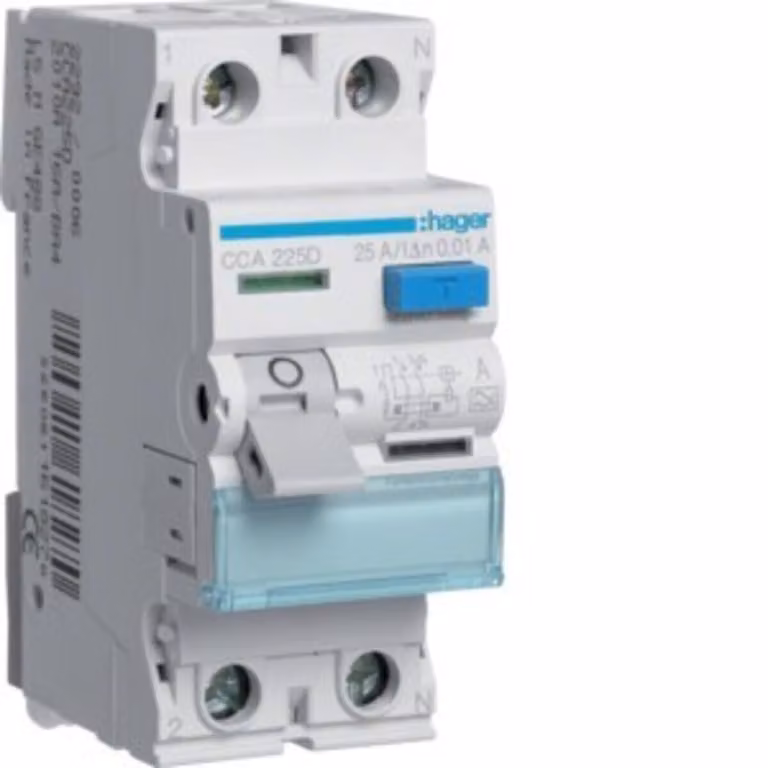 FI-Schutzschalter CCA225D 25A 2polig 0.01A A (CCA225D)