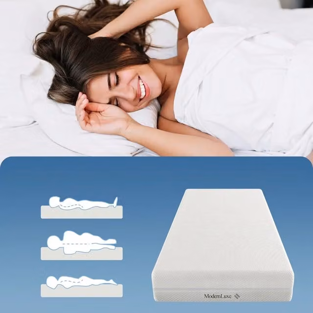 Materasso Ortopedico 180x200 cm H2/H3 in Schiuma Fredda con 7 Zone; Rivestimento Lavabile e Cerniera