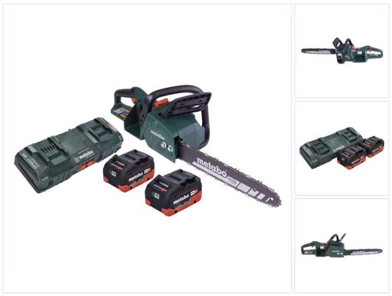 Metabo MS 36-18 LTX BL 40 Tagliabordi a batteria 36 V ( 2x 18 V ) 40 cm 22 m/s Brushless + 2x batteria 5,5 Ah + doppio caricatore