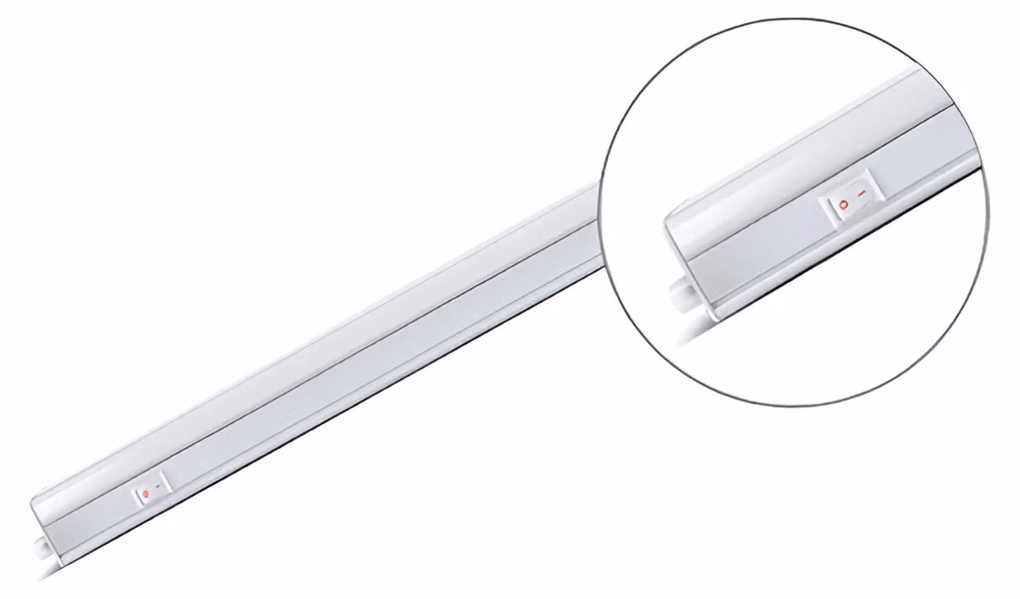 Striscia LED Braytron 4 W, bianco caldo 3000 K, 440 lm, plastica bianca, IP20