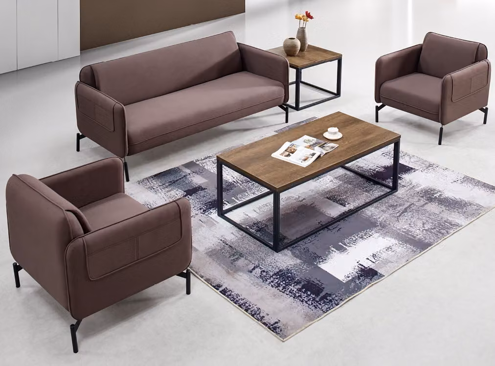 Design Polster Sitz Couch Garnitur Sofa Sofas Couchen Textil Stoff Büromöbel