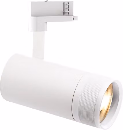 Faretti su binario Eos Ideal-Lux, LED 25W, luce calda 3000K, dimmabile con sistema Dali, colore bianco