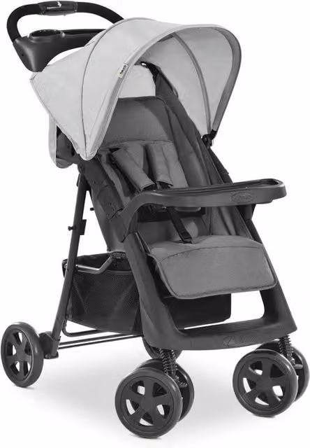 Carriolo compattibile per bambini fino a 25 kg con freno a mano - Leggero e pieghevole