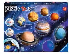 Puzzle 3D Ravensburger Sistema Planetario multicolore da 522 pezzi per età 7+
