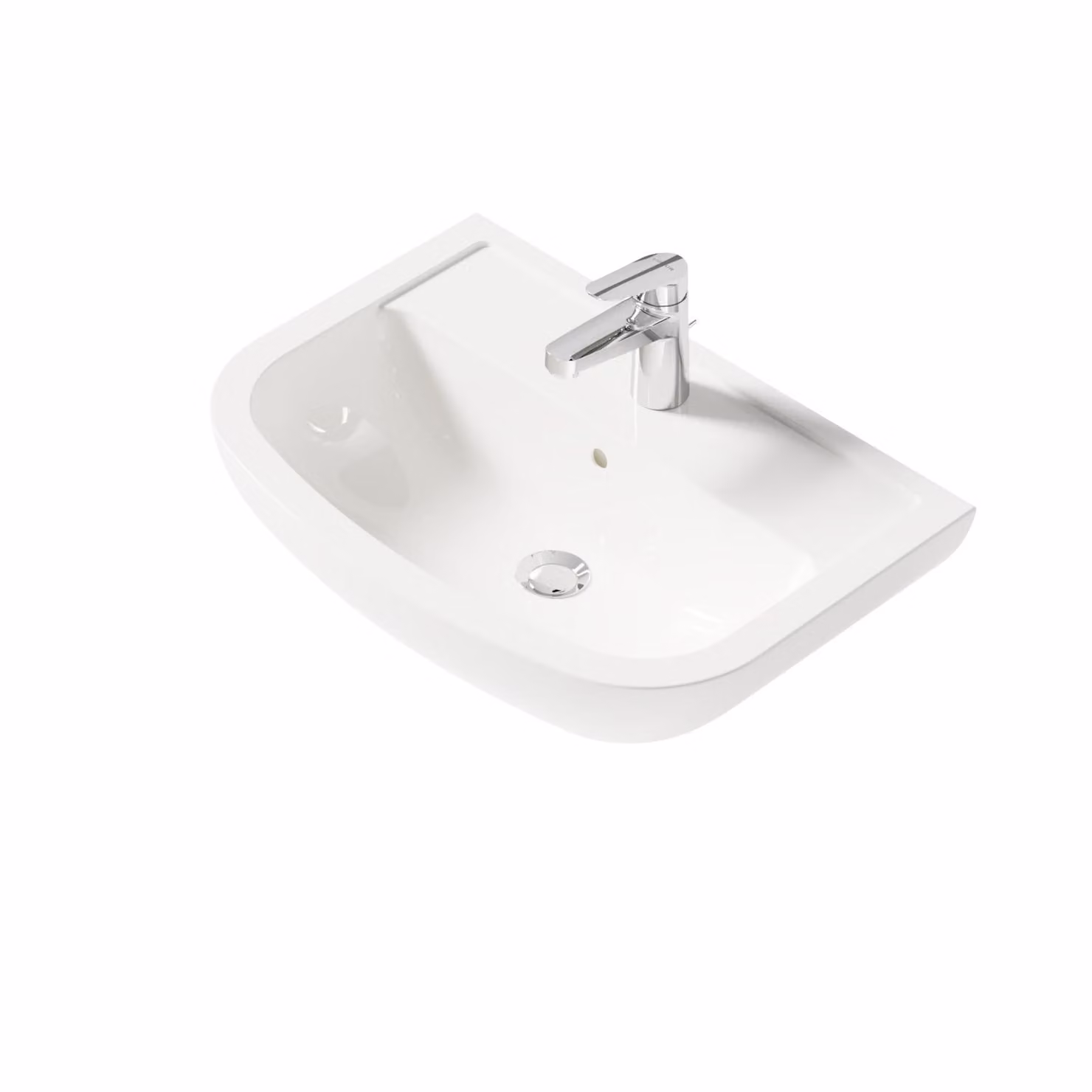 Lavabo VIGOUR ONE 55x39cm, bianco