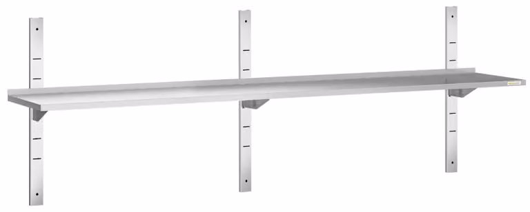 Mensola a parete in acciaio inossidabile, dimensioni 2000 x 300 mm, linea PREMIUM - GOLDINOX