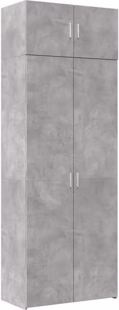 Armadietto Grigio Cemento 80x42,5x225 cm in Truciolato CFW8929895