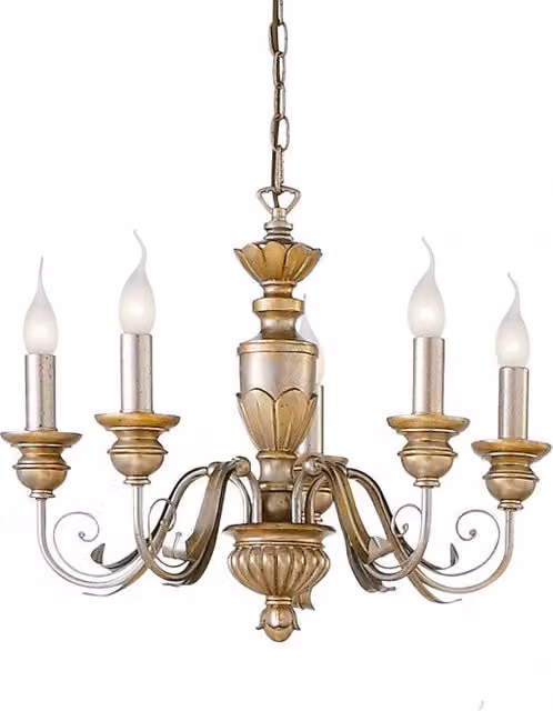 Lampada A Sospensione Firenze Sp5 Oro Ideal-Lux
