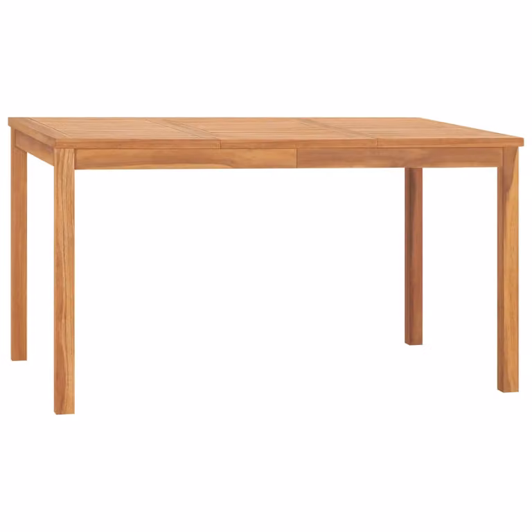 vidaXL Tavolo da pranzo da giardino 140x80x77 cm in legno massiccio di teak