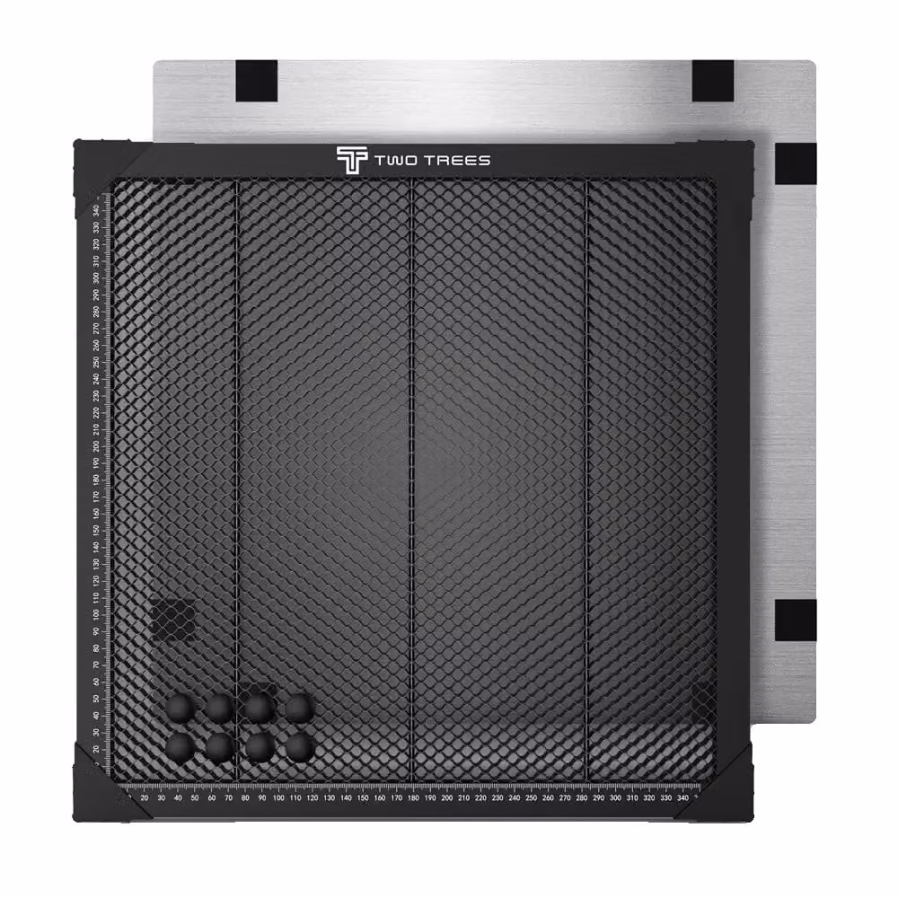 Piano di lavoro laser a nido d'ape, acciaio ad alta resistenza, compatibile con diverse macchine per incisione laser, kit banco da lavoro, 430x400x22 mm