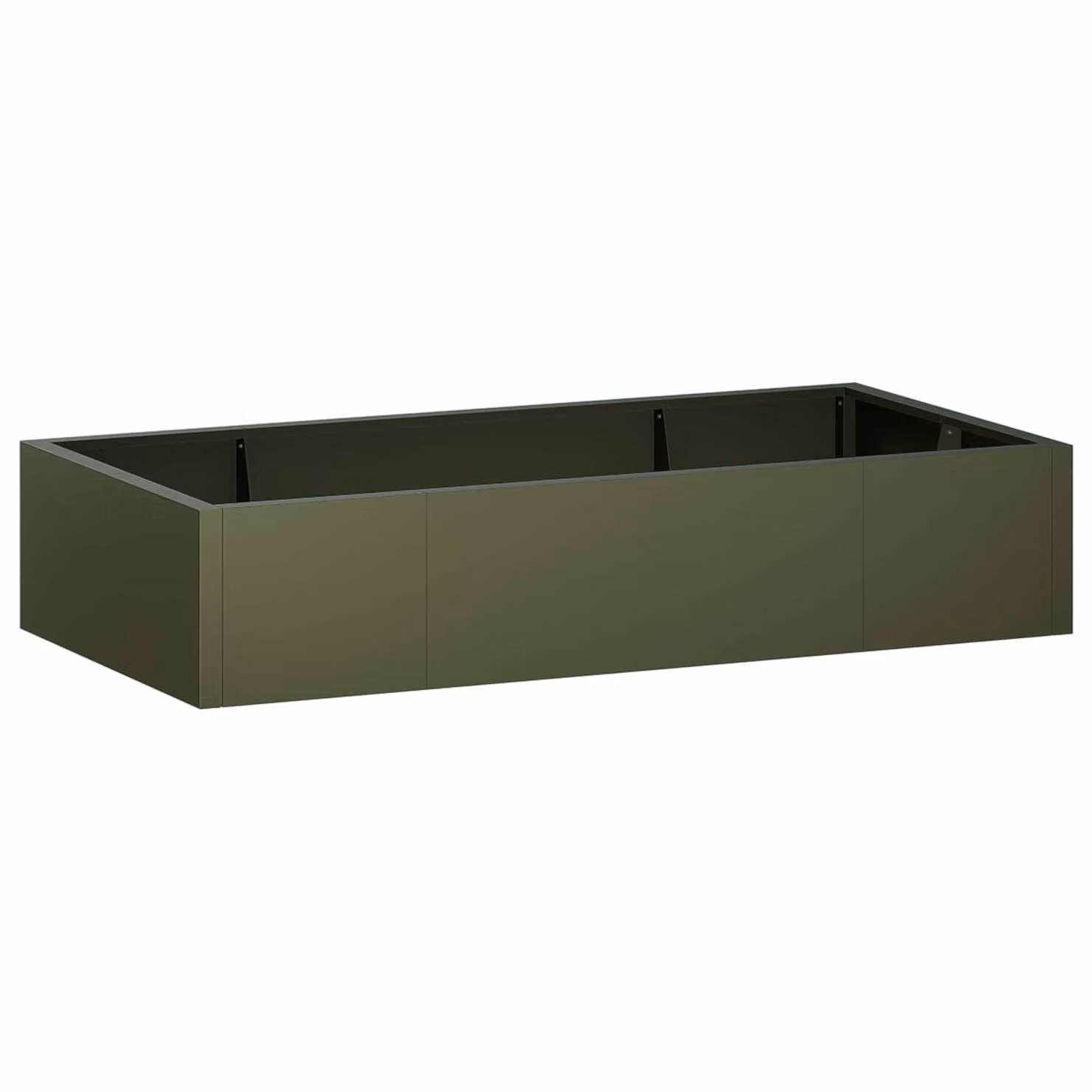 Set di 6 muri di contenimento vidaXL in acciaio, colore verde oliva, L 200 x H 100 x P 40 cm