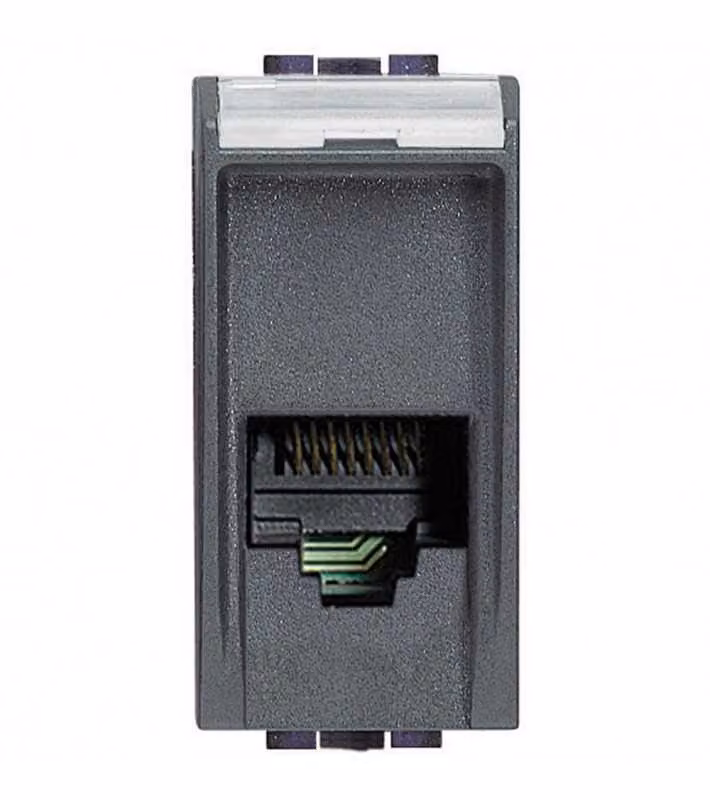 Bticino Living Light Presa Telefonica Antracite Connettore RJ11 L4258/11N
