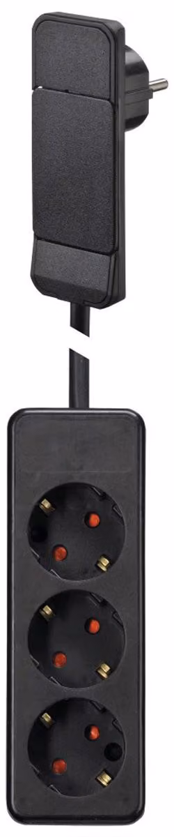 Bachmann SmartPlug - Cavo di prolunga - Ingresso, ingresso CEE 7/7 - Connessioni di uscita: 3 - 1,6 m - Nero (933.014)