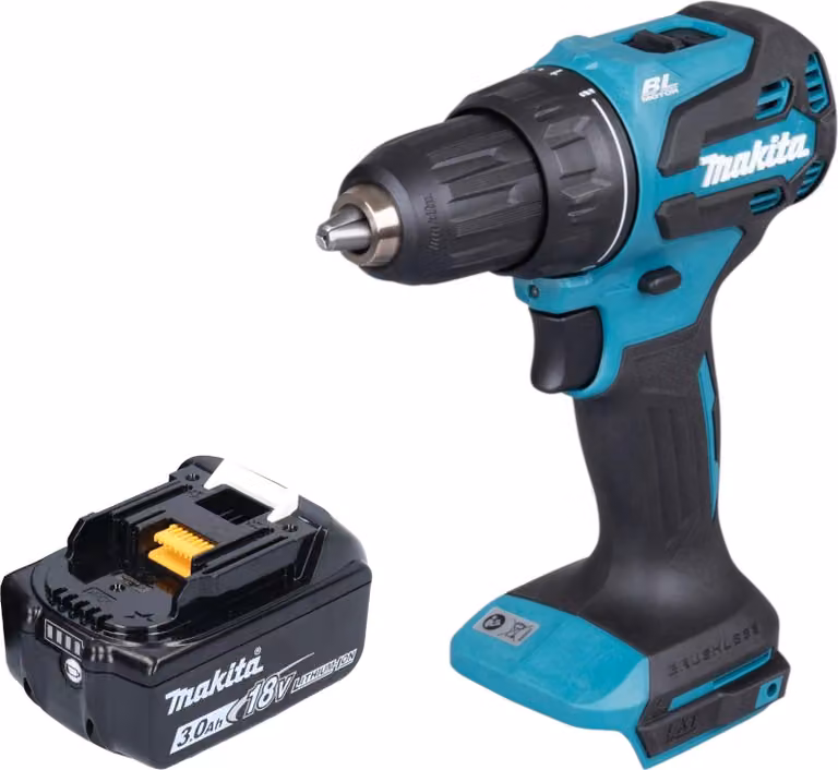Makita DDF 490 F1 Trapano avvitatore a batteria 18 V 65 Nm 1/2" Brushless + 1x batteria 3,0 Ah - senza caricabatteria