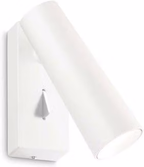 Lampada Da Parete LED Pipe Ap Ideal-Lux Bianca Regolabile in Metallo